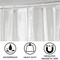 mDesign Waterproof Vinyl Shower Curtain Liner - 2 Pack